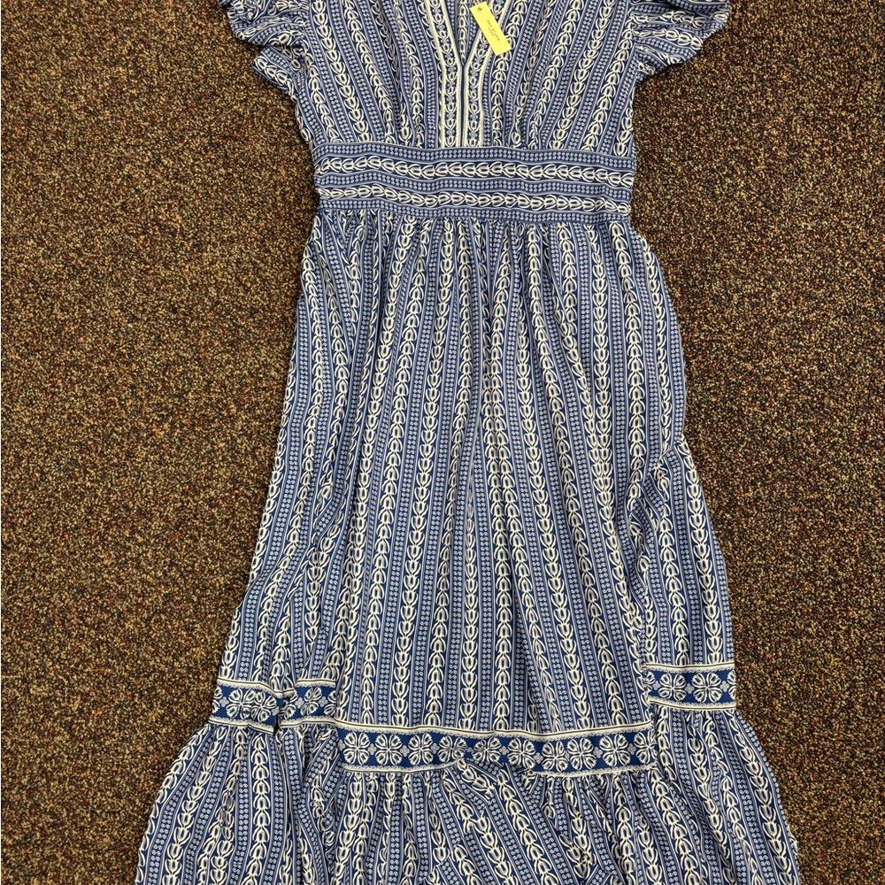 Max Studios Women’s Blue and White Dress